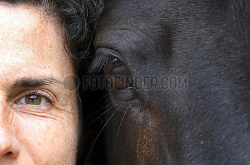 Amelinghausen  Augen von Pferd und Frau