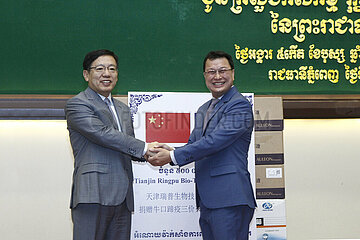 Kambodscha-Phnom Penh-China-Livestock-Impfstoffdonation