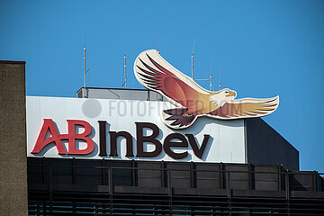 Deutschland  Bremen - Brauerei Beck GmbH & Co. KG  Teil des Konzerns Anheuser-Busch InBev  Logo am Verwaltungsgebaeude