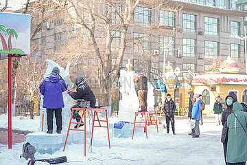China-Harbin-Ice Skulpture-Wettbewerb (CN) China-Harbin-Ice Skulpturwettbewerb (CN)