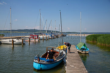 Deutschland  Verchen - Yachthafen am Kummerower See  Mecklenburgische Schweiz