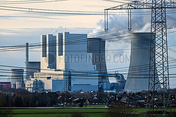 RWE Kraftwerk Neurath  Grevenbroich  Nordrhein-Westfalen  Deutschland
