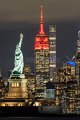 US-New York-Chinese Lunar New Year Lighting