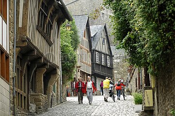 France.Brittany.Côtes d'Armor (22) Dinan.Jerzual street.(PICTURE NOT AVAILABLE FOR CALENDAR OR POSTCARD)