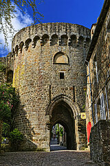 France. Brittany. Cotes-d'Armor (22) Dinan. The 14th century Jerzual gate