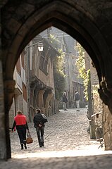 France. Brittany. Cotes d'Armor (22) Dinan.Jerzual gate.(PICTURE NOT AVAILABLE FOR CALENDAR OR POSTCARD)