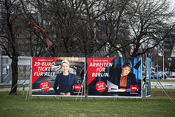 Franziska Giffey  SPD Wahlplakat