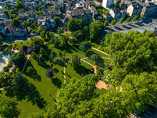 France  Corrèze (19) Brive-la-Gaillarde  Guierle parc  Aerial view