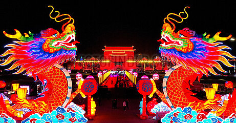 China-Shaanxi-Xi'an-Lights und Laternen (CN)