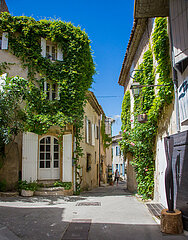 France. Provence. Vaucluse (84) Luberon regional natural park. Village of Lourmarin. labeled as one of the Most Beautiful Villages in France