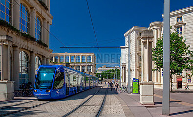 France. Herault (34) Montpellier. Antigone District  Tramway