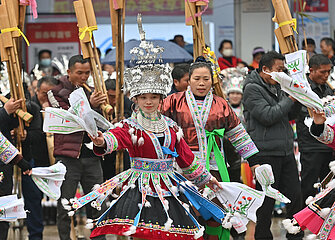 CHINA-GUANGXI-RONGSHUI- BAINIAOYI -TRADITIONAL FESTIVAL (CN)
