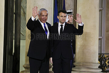 FRANCE-PARIS-PRESIDENT-ISRAEL-PM-VISIT