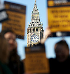 Großbritannien-London-Health Workers-Strike