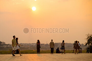 Laos-Vientiane-China-Tourismus-Vorbereitung