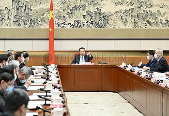 China-Beijing-Li Keqiang-Han Zheng-Draft Government Work Report-Symposium (CN)