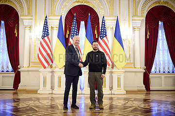 Ukraine-Kiev-Volodymyr Zelensky-Joe Biden-Meeting