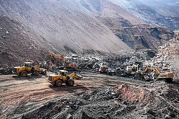 China-Inner Mongolia-Alxa League-Coal-Minen Zusammenbruch (CN)