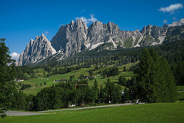 Cortina d'Ampezzo  Belluno  Venetien  Italien  ITA - Croda del Pomagagnon  Ampezzaner Dolomiten bei Cortina d'Ampezzo