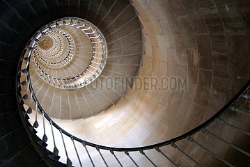 FRANCE. CHARENTE-MARITIME (17) VILLAGE OF SAINT-CLEMENT-DES-BALEINES. STAIRCASE OF THE BALEINES (WHALES) LIGHTHOUSE