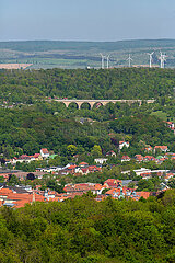 Deutschland  Aussicht von der Wartburg auf Eisenach
