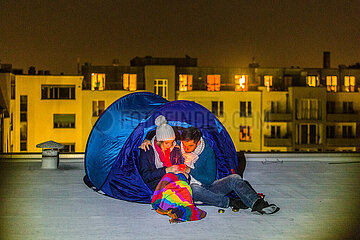 Obdachlos im Winter: Wohnen im Zelt