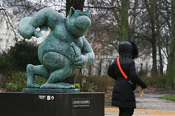 Belgien-Brussel-Sculptures-le-Chat