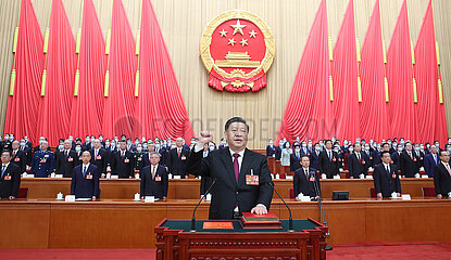 (Zwei Sitzungen) China-Beijing-Xi Jinping-Präsident-CMC-Vorsitzender (CN)