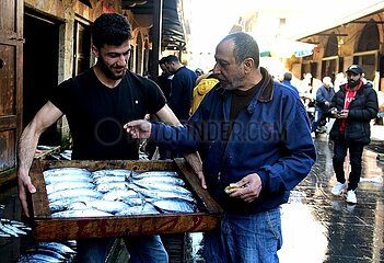Syrien-Baniyas-Fish-Markt