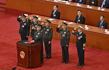 (Zwei Sitzungen) China-Beijing-CMC-Konstitutions-Treue (CN)