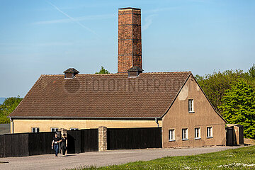 Deutschland  Weimar - Gedenkstaette Buchenwald (KZ-Gedenkstaette)  das Krematorium im Inneren des Lagers