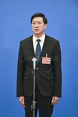 (Zwei Sitzungen) China-Beijing-NPC-Ministers-Interview (CN)