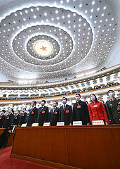 (Zwei Sitzungen) China-Beijing-NPC-Closen-Treffen (CN)