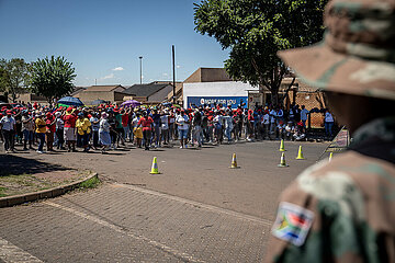 Südafrika-Gautneg-Strike