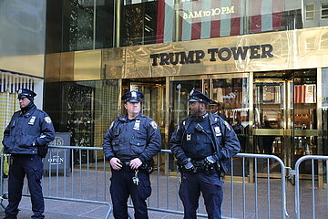 US-New York-Police-Security misst TRUMP
