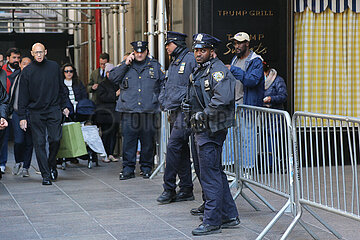 US-New York-Police-Security misst TRUMP
