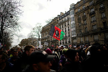 Frankreich-Paris-Pensionsreform Bill-Protest