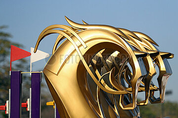 Doha  goldene Pferde  Logo von Al Shaqab