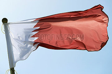 Berlin  Deutschand  Nationalfahne von Katar