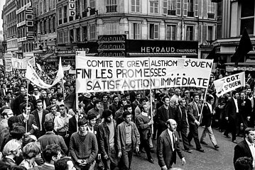 France. Paris (75) Demonstration of the CGT on May 29  1968 from Bastille to Saint-Lazare.