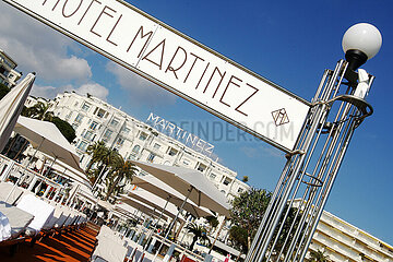 France. Alpes Maritimes (06) French Riviera  Cannes  Martinez Palace on Croisette boulvard