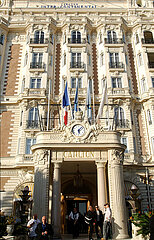 Alpes-Maritime (06). Cannes. Hotel Carlton. Built in 1913 on the Croisette  the Carlton Intercontinental has 343 rooms and suites.