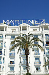 FRANCE. ALPES-MARITIMES (06) CANNES. THE HOTEL MARTINEZ (FAMOUS LUXURY PALACE ON THE CROISETTE)