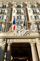France. Alpes Maritimes (06) French Riviera  Cannes  Carlton Intercontinental Palace
