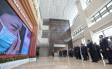 CHINA-HUBEI-WUHAN-MA YING-JEOU-FIGHT AGAINST COVID-19-EXHIBITION (CN)