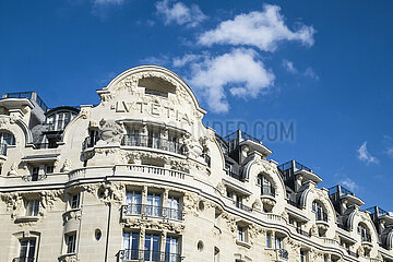 France. Paris (75) 6th arrondissement. The Lutetia hotel  boulevard Raspail. Emblematic luxury establishment  in the Saint-Germain-des-Pres district (left bank)