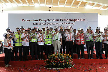 INDONESIA-JAKARTA-BANDUNG HIGH-SPEED RAILWAY-TRACK LAYING-COMPLETION