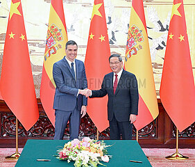 CHINA-BEIJING-LI QIANG-SPANISH PM-TALKS (CN)