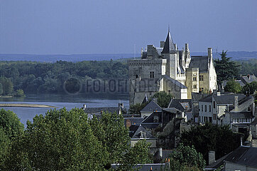 France. Maine-et-Loire (49). Montsoreau. The castle of Montsoreau  of Gothic and Renaissance style  was built in 1450  and inspired the writer Alexandre Dumas for his novel: the Lady of Monsoreau. Since April 2016  the castle has been a Museum of Contemporary Art