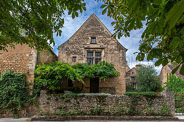 France. Dordogne (24) Black Perigord. Village of Domme  labeled as one of the most beautiful villages in France